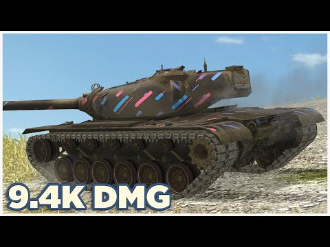 Видео: T110E5 • 9.4К УРОНА • 5 ФРАГОВ • WoT Blitz