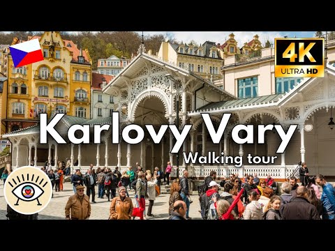 Видео: 💧 Карловы Вары ⛲ [4K] Чехия | «Пешеходная экскурсия» Пешеходная экскурсия по целебным горячим водам!