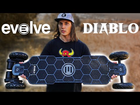 Видео: Новый мощный электроскейт EVOLVE DIABLO CARBON