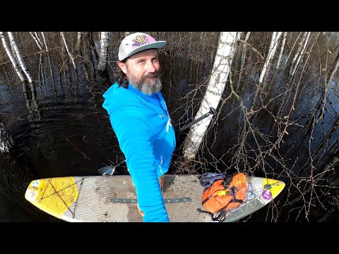 Видео: Половодье на реке Цна на SUP