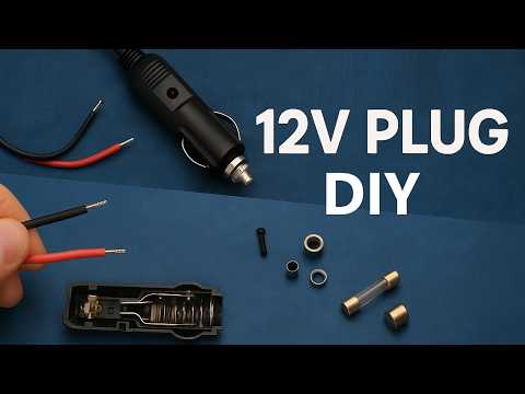 Видео: Как подключить провода к автомобильному прикуривателю? Самодельная вилка 12 В/24 В