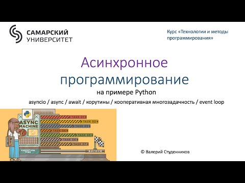 Видео: Асинхронное программирование на примере Python / asyncio