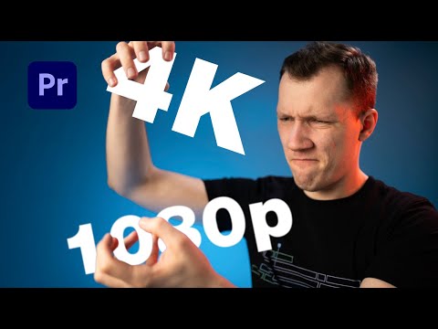 Видео: Как Монтировать Видео с Разным РАЗРЕШЕНИЕМ в Adobe Premiere Pro