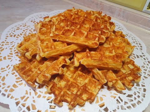 Видео: Яблочные вафли. Рецепт для вафельницы. Вкусный завтрак.