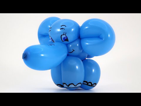 Видео: Слоник из шаров для моделирования (1 ШДМ)