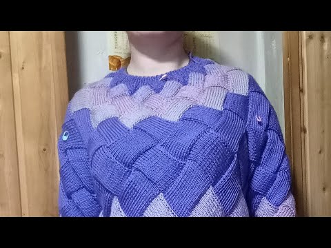 Видео: джемперок в технике энтерлак (объяснение)