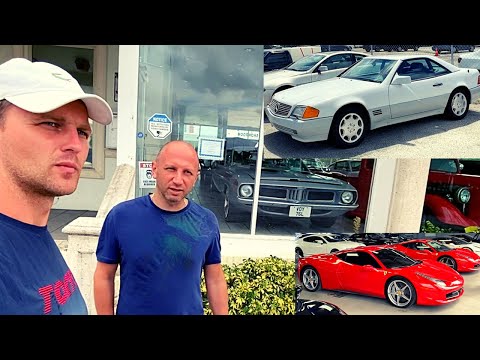 Видео: Уникальная Автосвалка Маями // Автосалон б.у. Спорткаров