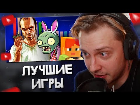 Видео: СТИНТ СМОТРИТ ТОП 100 ЛУЧШИХ ИГР ПО ВЕРСИИ TELBLOG.NET