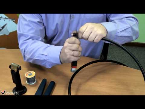 Видео: Монтаж разъёма N-тип на кабель 8D-FB