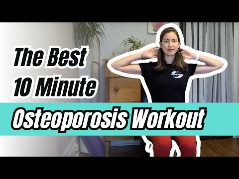 Видео: ЛУЧШИЕ УПРАЖНЕНИЯ ДЛЯ ПРИМЕНЕНИЯ ПРИ ОСТОПОРОЗЕ | 10-минутная тренировка при остеопорозе | Быстры...