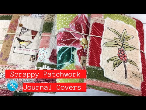 Видео: Обложки для ежедневников из ткани в стиле пэчворк