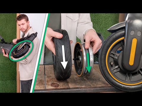 Видео: Учебное пособие по Ninebot Max G30 — как заменить бескамерную шину на переднем колесе — Segway Ki...