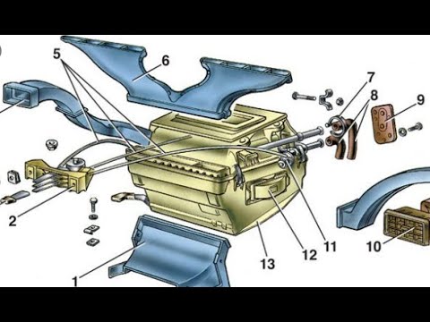 Видео: Боковые воздуховоды печки ваз 2105