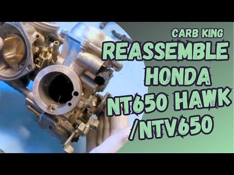 Видео: Сборка карбюратора Honda NT650 Hawk / NTV650 от Carb King