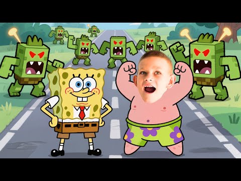 Видео: Roblox Защити Башню Губки Боба от Монстров!