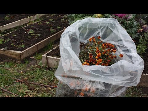 Видео: Компост в мешках и не только  Пакеты   вкладыши применение в саду