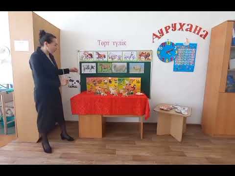 Видео: Тақырыбы: "Төрт түлік"  Тәрбиеші: Абдильбаева Г