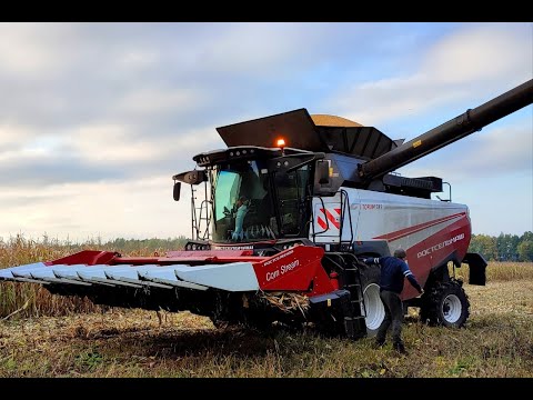 Видео: Кукурузная жатка- Corn Stream 870. Производство Ростсельмаш. Обзор