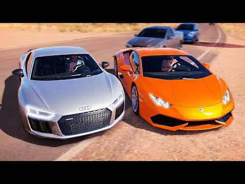 Видео: Forza Horizon 3 - AUDI R8 V10 ПРОТИВ LAMBORGHINI HURACAN. БИТВА ТИТАНОВ #2.