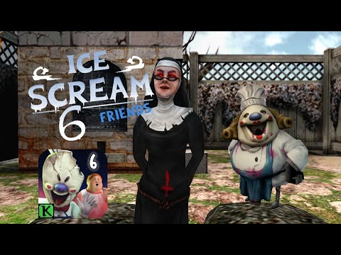 Видео: Все сцены в мороженщике 6 | Ice Scream 6:Frends 1.0