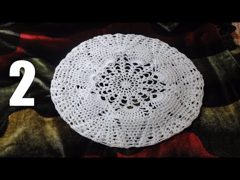 Видео: Летний берет ч 2 \ 12 - 19\ Summer openwork beret р 2 \12- 19\