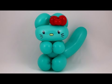Видео: Как сделать Китти с бантиком из шаров | Kitty balloon twisting (subtitles)