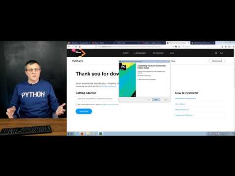 Видео: Установка PyCharm Бесплатно на Windows 7,8,10