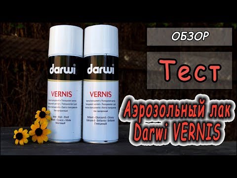 Видео: ТЕСТ ❤Аэрозольный лак Darwi VERNIS для полимерной глины, бумаги, металла, дерева, стекла