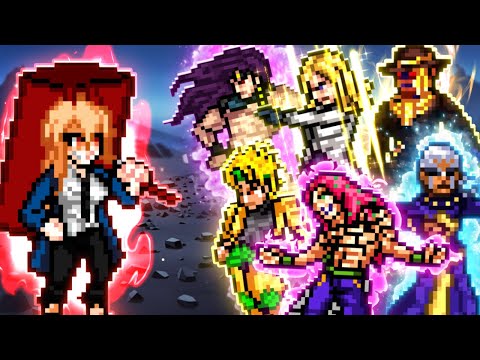 Видео: Сила против всех злодеев JoJo | Кровавый изверг против пользователей стендов