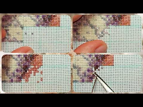 Видео: Процесс вышивки крестом🪡//Cross-stitch