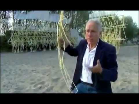 Видео: Тео Янсен (Theo Jansen) - кинетическая скульптура