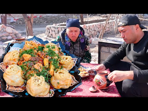 Видео: Два блюда в одном казане Гуль Ханум | Two dishes in one cauldron Gul Khanum | Гул манти | Гулхоним