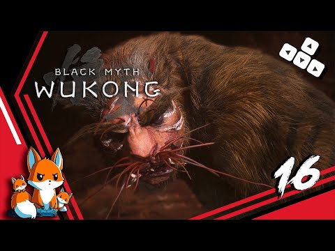 Видео: Black Myth Wukong — Вуконг — Безумный Тигр — Красный Лун #16