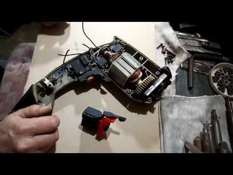 Видео: Подключение кнопки дрели.  С реверсом (Connect the drill button. With reverse)