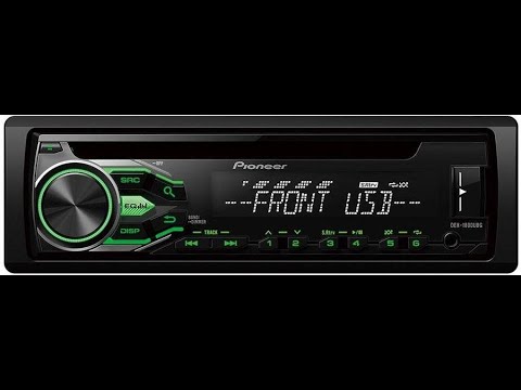 Видео: CD-ресивер Pioneer DEH-1800UBG