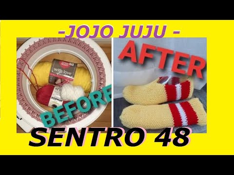 Видео: ЛЕГКИЕ МУЖСКИЕ ТАПОЧКИ - ВЯЗАЛЬНАЯ МАШИНА SENTRO 48