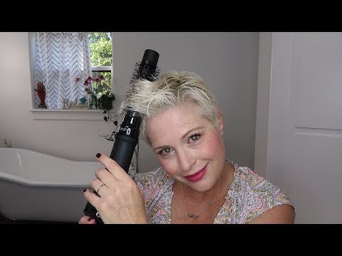 Видео: Укладка стрижки пикси с помощью горячего воздуха (Jinri)