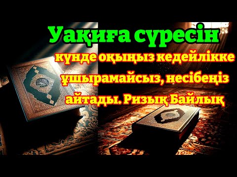 Видео: 5 минуттан кейін сізге көп ақша келеді | Ақша тартатын сүре – Құрандағы ең қуатты дұға Уақиға сүресі