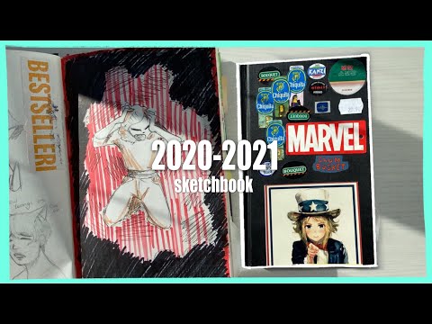 Видео: последний 🌻школьный🌻 скечтбук|обзор 2020-2021