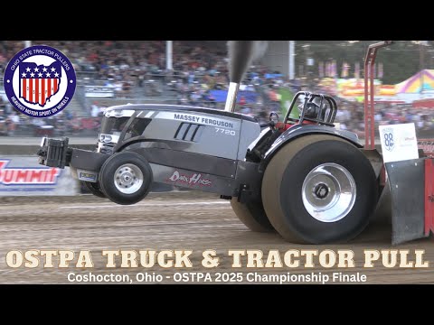 Видео: Кошоктон, Огайо — финал чемпионата OSTPA Truck & Tractor Pull 2025