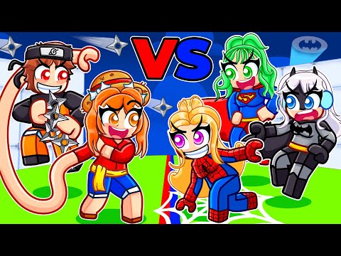 Видео: СУПЕРГЕРОИ ПРОТИВ АНИМЕ В Roblox Rivals...
