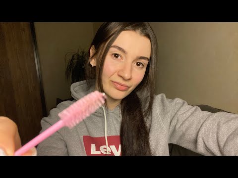 Видео: АСМР 🤫БЛИЗКИЙ И ОЧЕНЬ ЛИПКИЙ ШЕПОТ, 🫠🤤😴 реснички, шеточки 👝