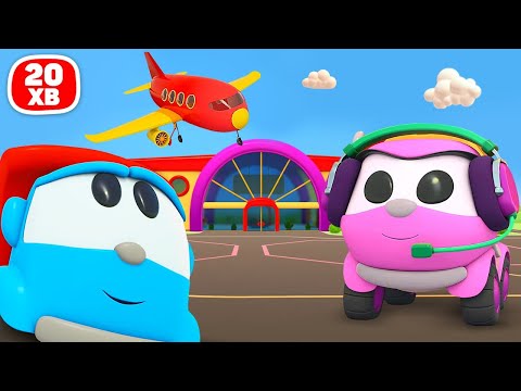 Видео: Вантажівочка Льова та його друзі в аеропорту! Мультфільм про машинки для дітей ✈️🚗