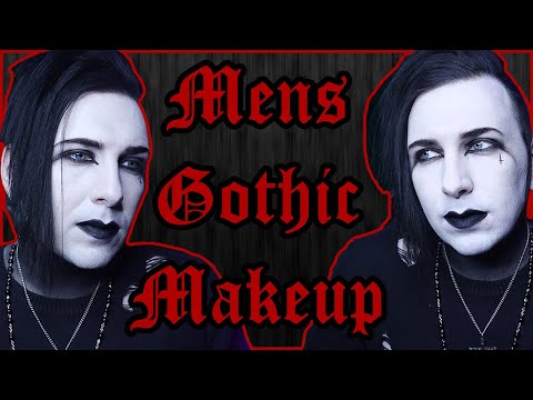Видео: Урок мужского готического макияжа 🦇💀🕸️