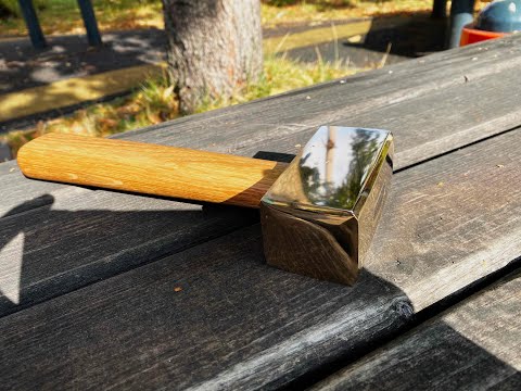 Видео: Кувалда ЗОЛОТАЯ              Намертво запрессованная рукоять на прессе