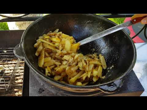 Видео: Скоблянка в казане.