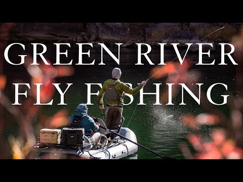 Видео: Ловля рыбы нахлыстом на реке Грин-Ривер в штате Юта с помощью FLYCRAFT Stealth 2.0