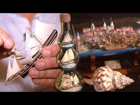 Видео: Корабли в бутылках и морские модели. Ручная обработка этого тонкого ремесла | Документальный фильм
