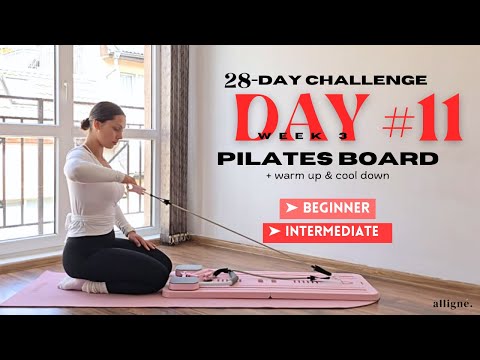 Видео: 28-дневный пилатес-турнир с доской | День 11 — для начинающих | ягодицы и верхняя часть тела