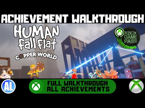 Видео: Human Fall Flat — прохождение достижения Copper World #Xbox — Xbox Game Pass
